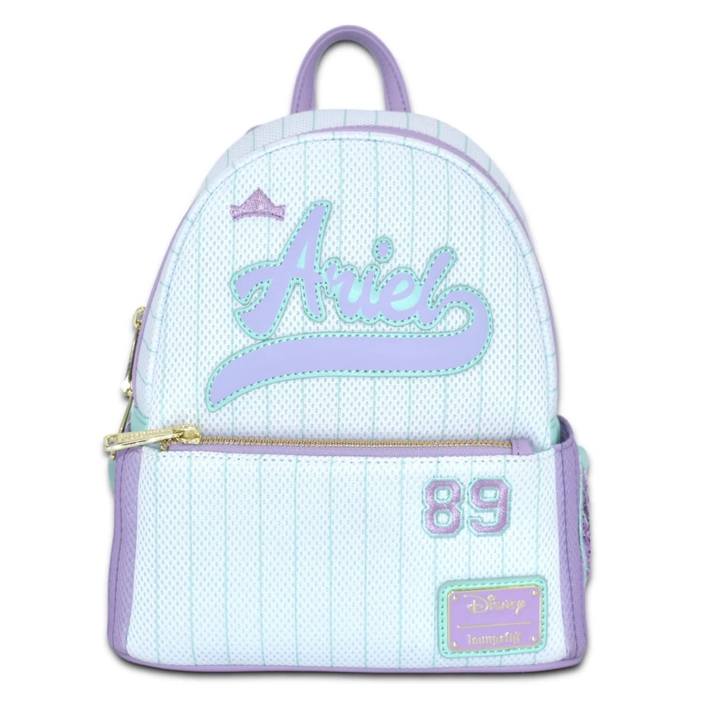 Disney THE LITTLE MERMAID Team Ariel Jersey Cosplay Loungefly Backpack - NWT